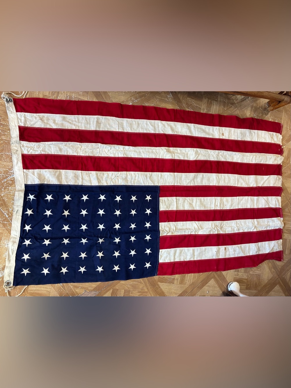 Vintage 48 Star American Flag - Red, White & Blue